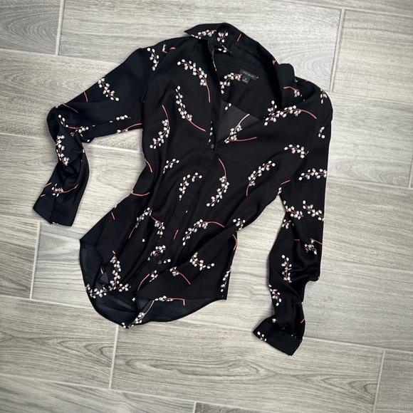 Button Up Women’s Blouse Black - Picture 7 of 7